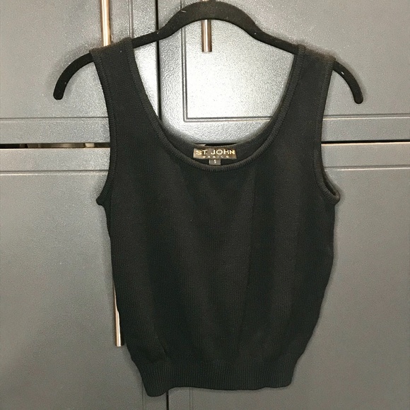 St. John Basics Cropped Tank Top - Picture 1 of 2